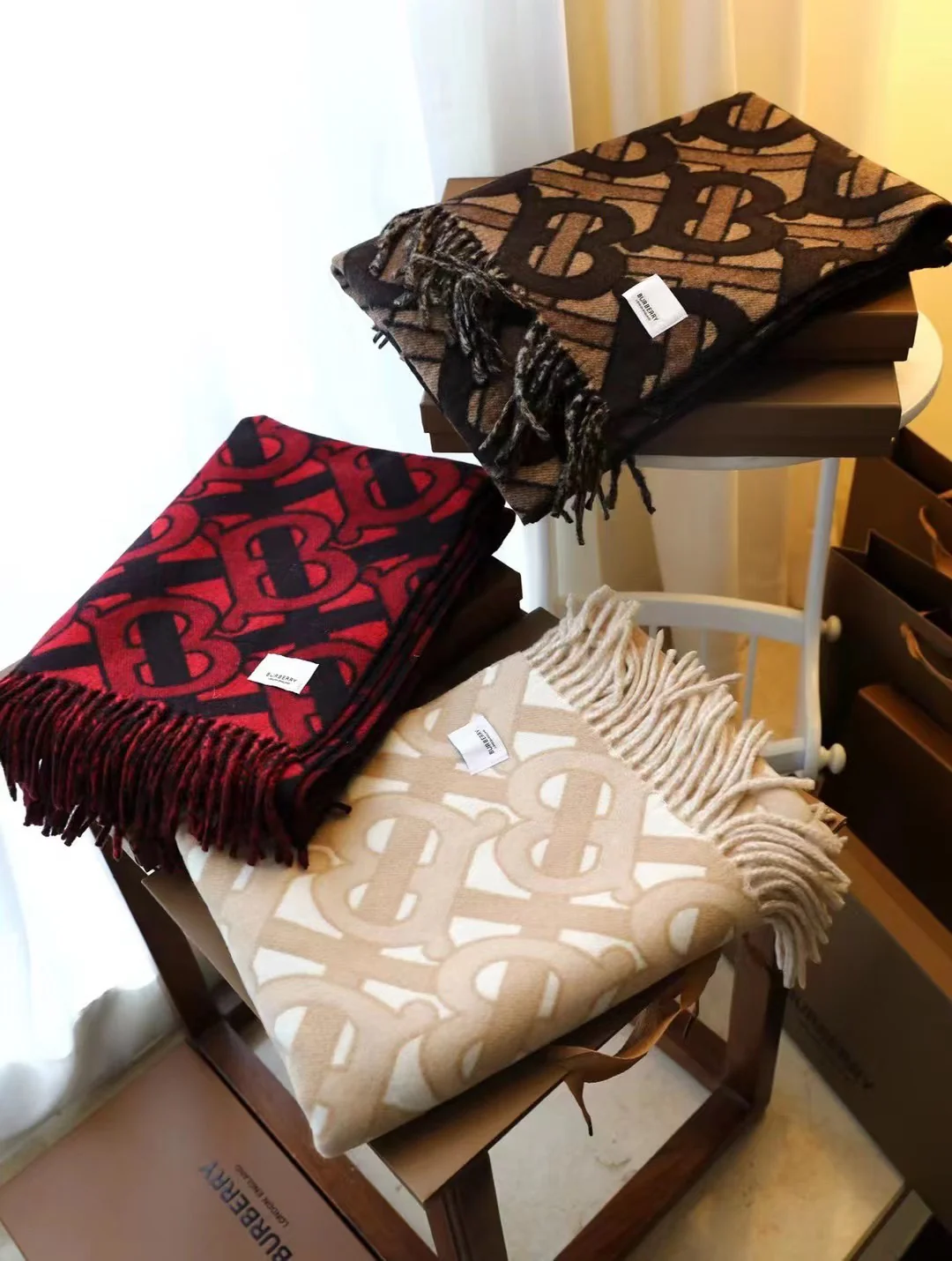 Классический кашемировый шарф/шаль Burberry - 50 см - 200 см - 100 см