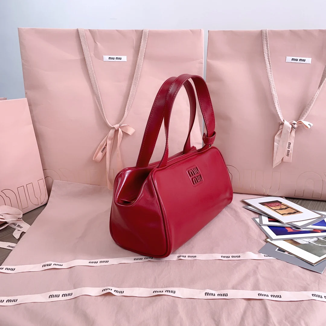 Сумка для боулинга Miu Miu-5bb182, красная.