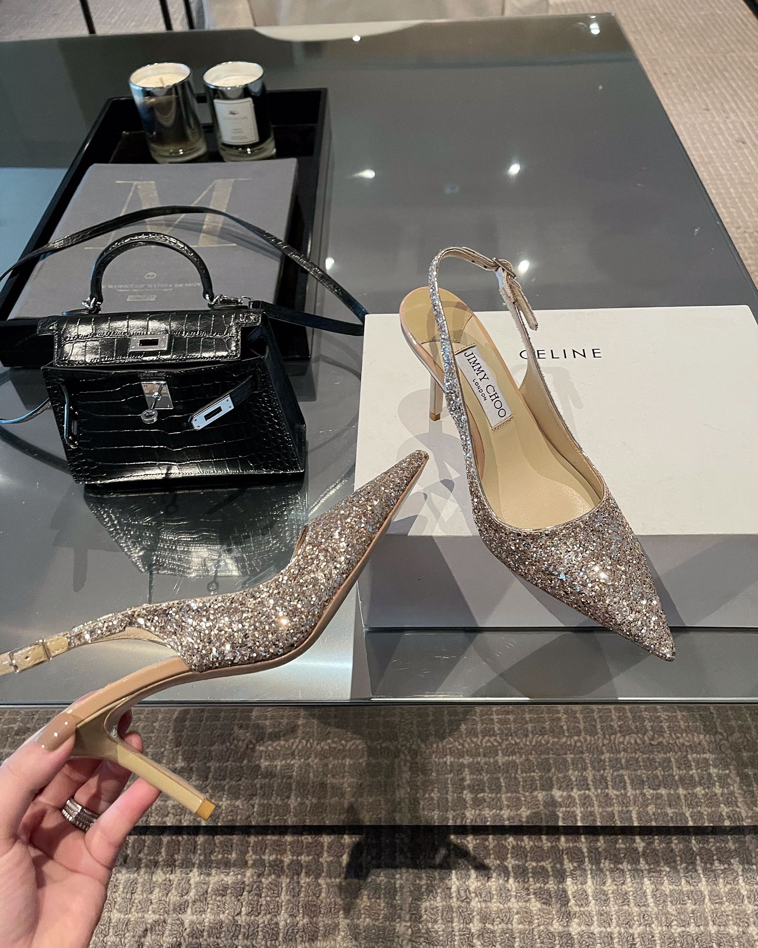 Джимми - Туфли на высоком каблуке с острым носком - Босоножки на высоком каблуке