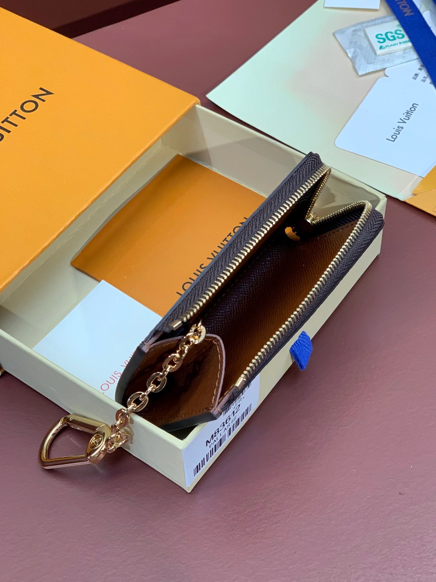 LV-m83612-Улучшенный брелок Noa с монограммой, коричневый