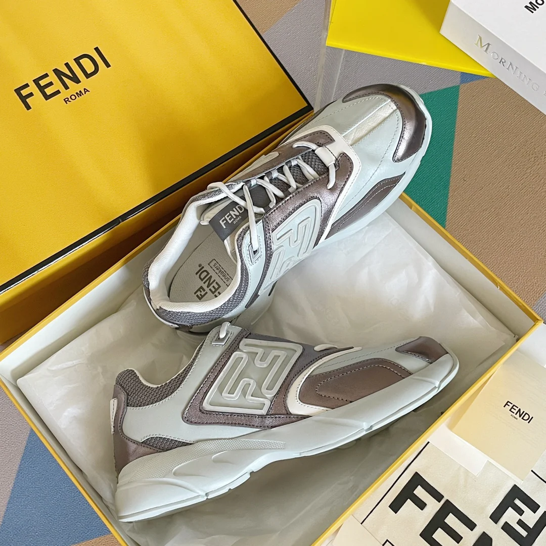 Кроссовки Fendi - Парные - Серые