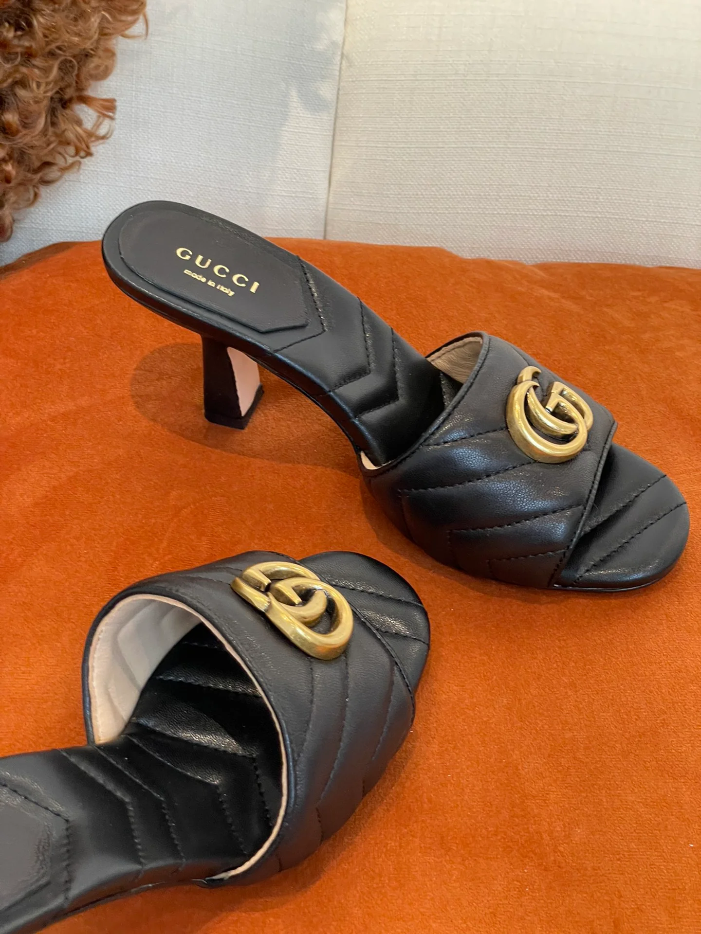 Gucci - Черные туфли на высоком каблуке