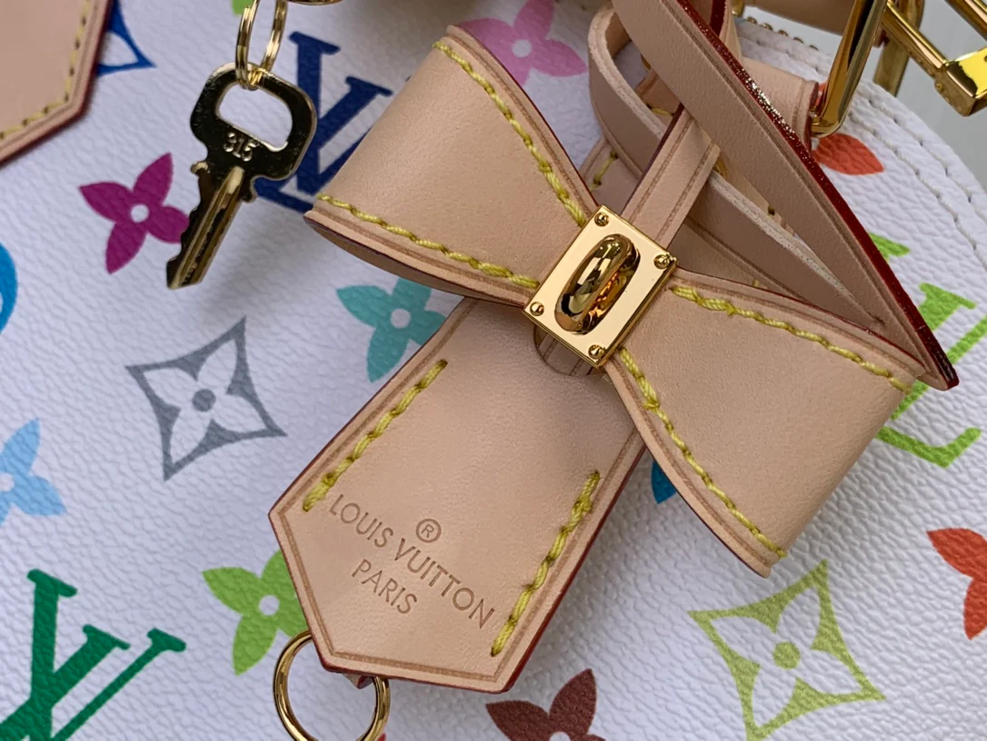 Кожаная сумка через плечо LV Alma - белая