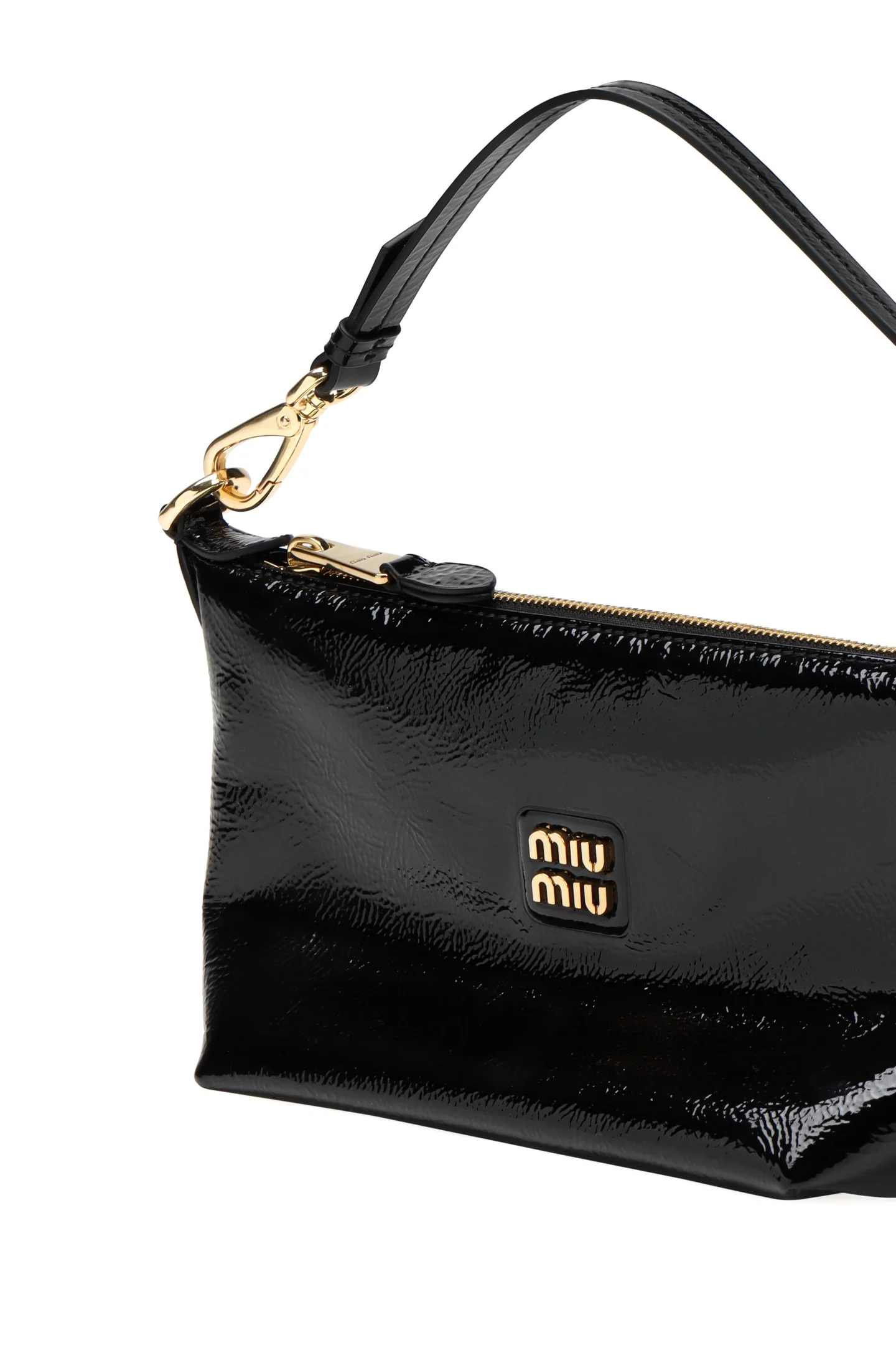 Косметичка/сумка для обеда из лакированной кожи Miu Miu