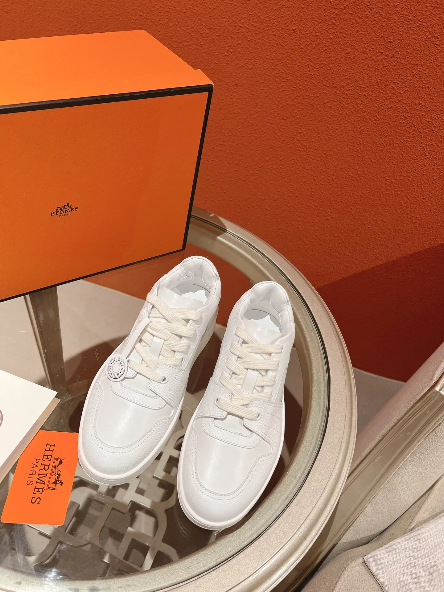 Новинка Hermes 2023 года - Кроссовки - Белые кроссовки