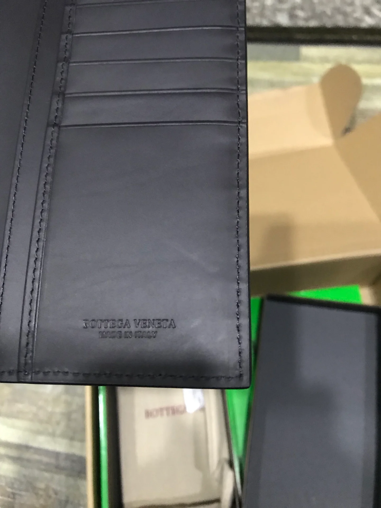 BV 翻盖长夹-意大利原厂胎牛皮