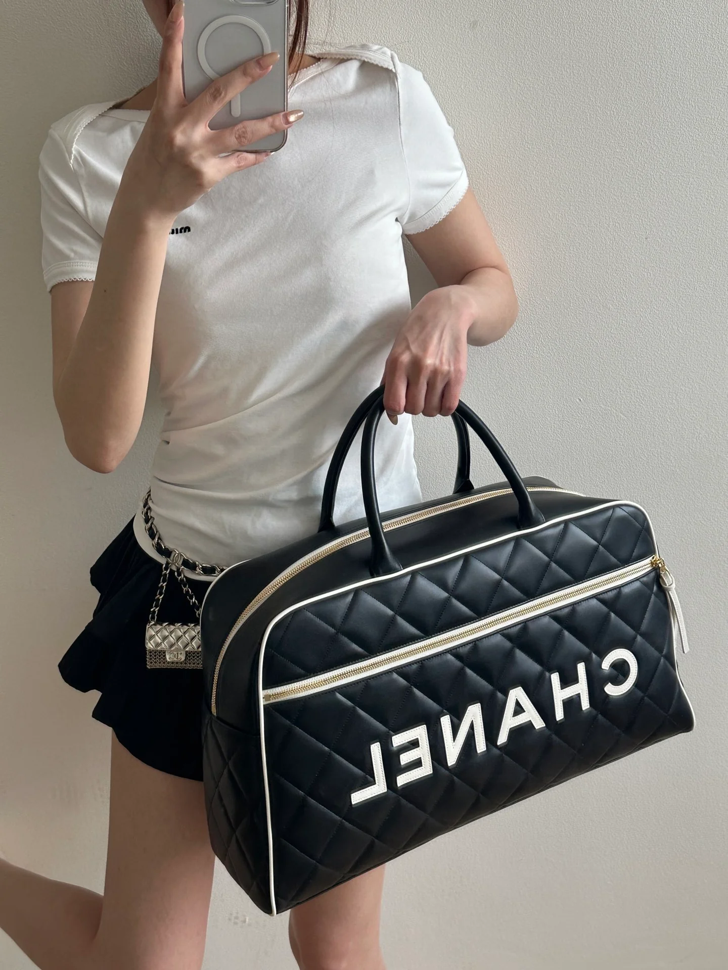 Сумка для переноски шаров для боулинга 25 пенсов - черная