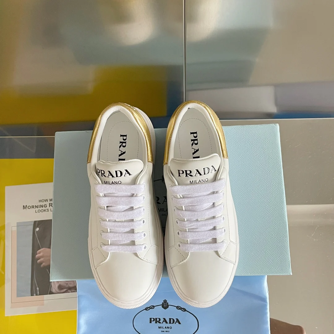 Новые поступления Prada ранней весной 2022 года - Повседневные туфли на платформе - 7