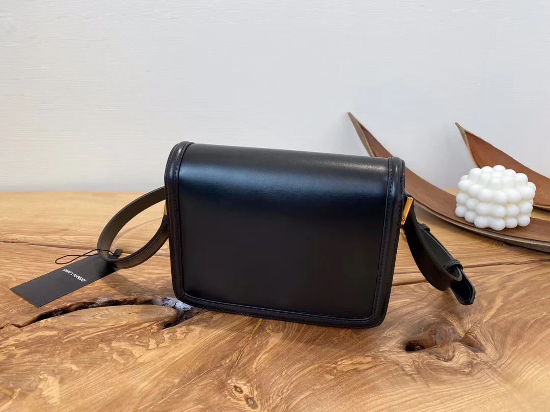 Сумка для тофу YSL Solferino - черная - 18 см