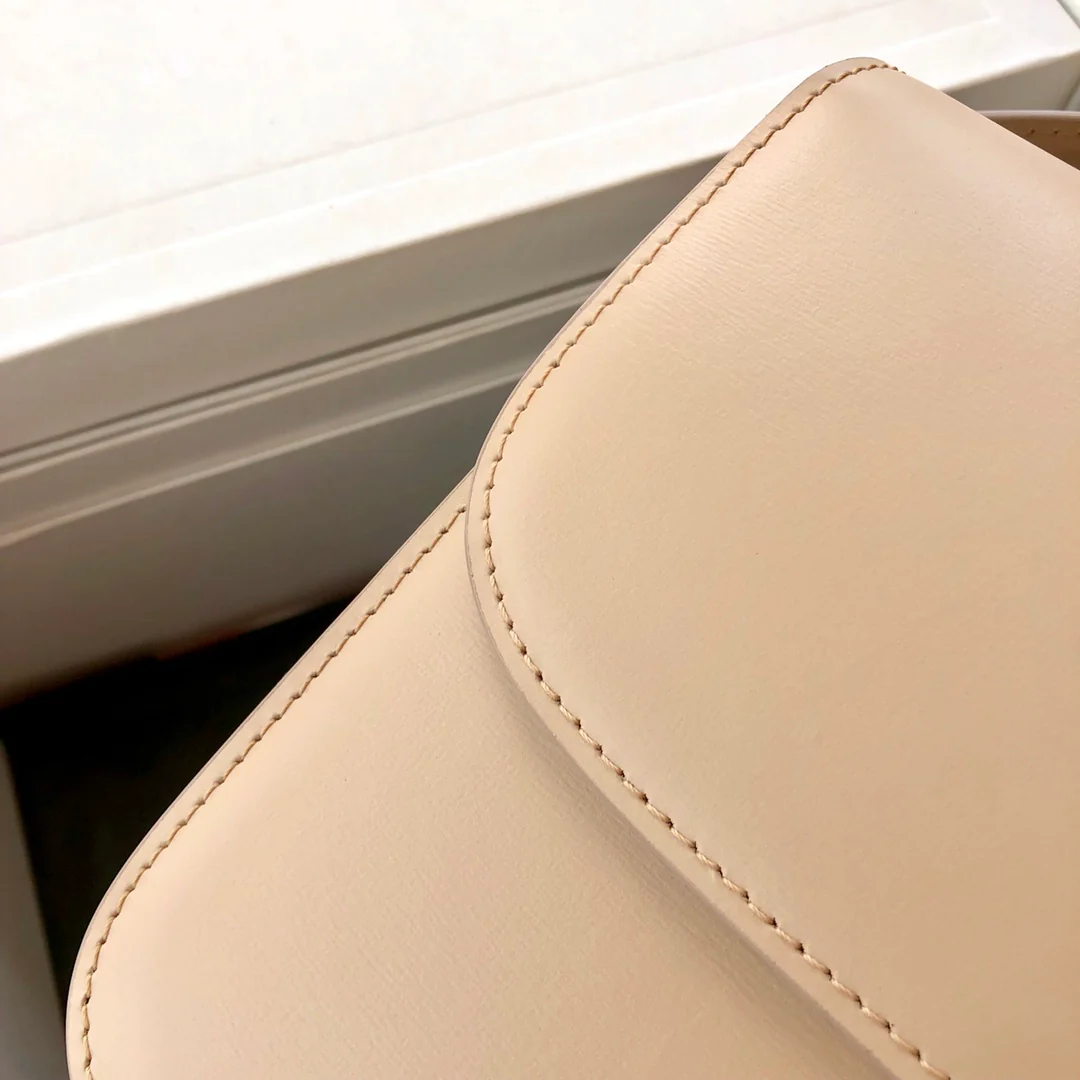 Celine Triomphe Medium Calfkin Nude