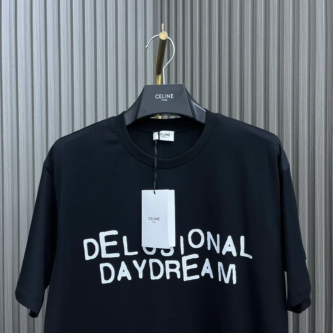 Футболка Celine-2403 с принтом 