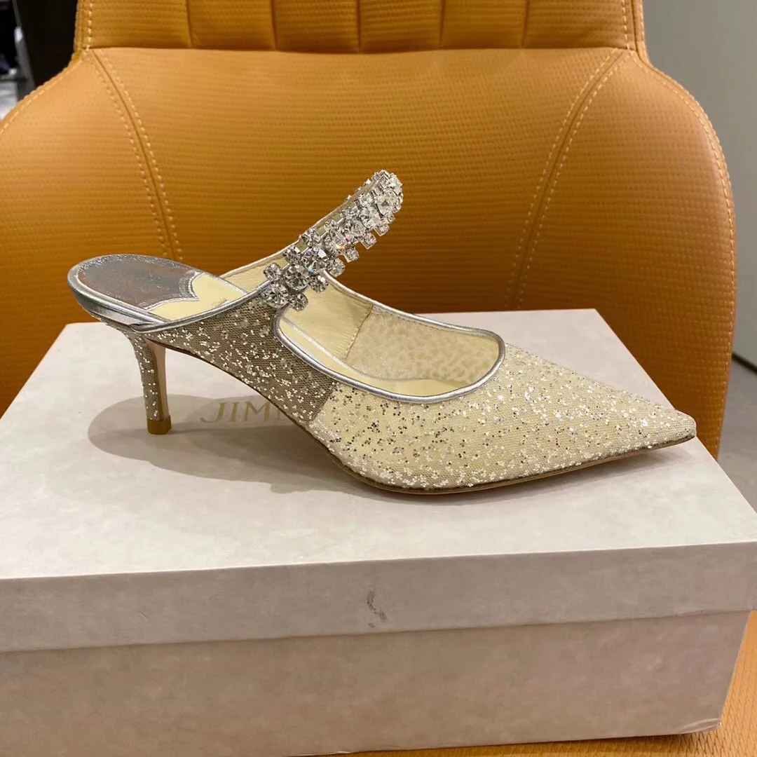 Коллекция Jimmy Mesh Sequin - Туфли с острым носком
