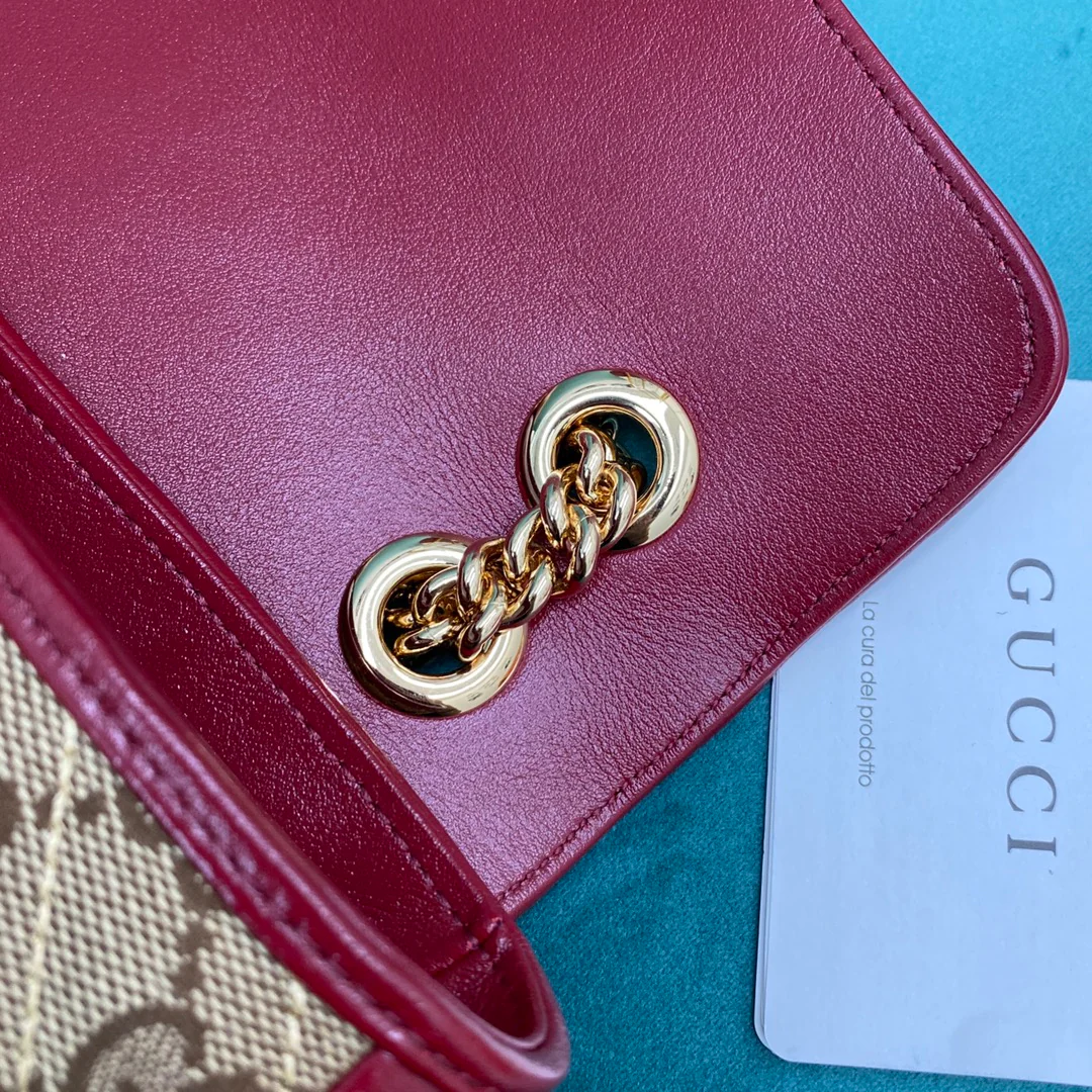 Сумка Gucci Marmont Medium 26 см, канвас, монограмма 1
