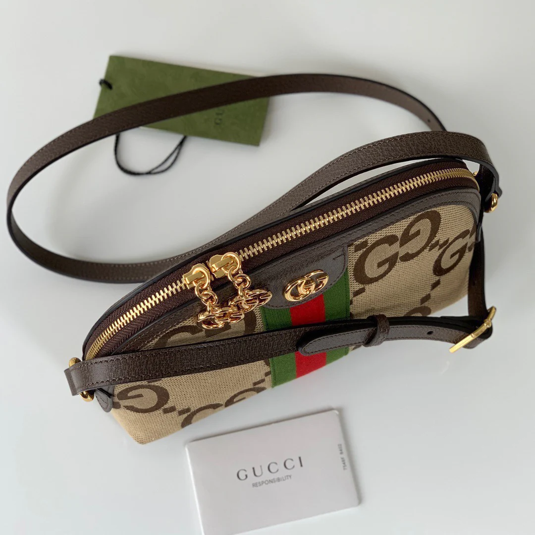 Сумка Gucci Ophidia Shell через плечо - 23x19x8 см