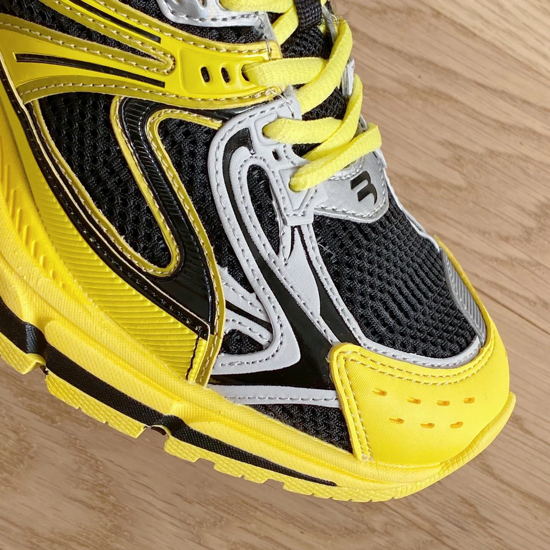 Кроссовки Balenciaga Retro Spring-Style Dad Shoes - черно-желтые