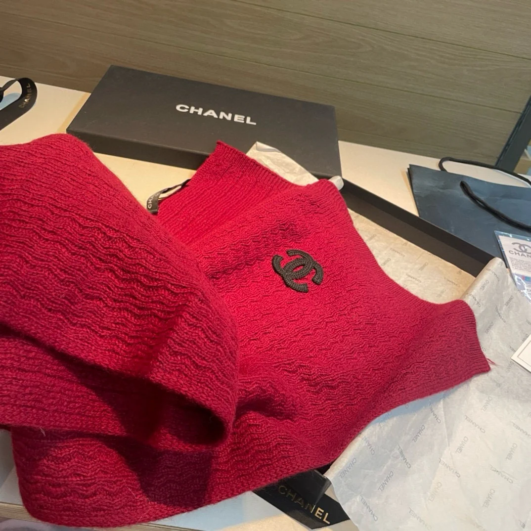 Кашемировый шарф Chanel 2024 - 30 - 200