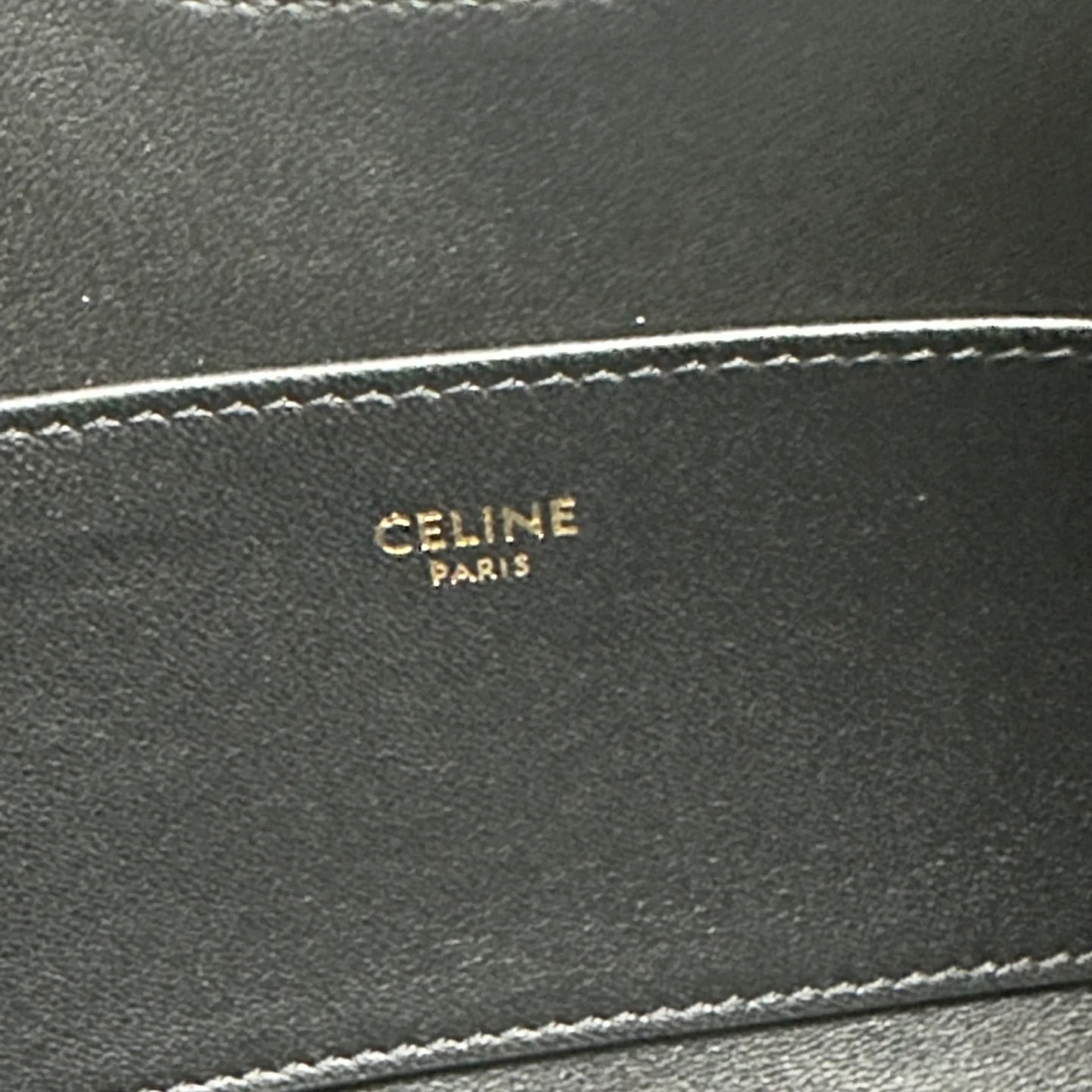 Кожаная сумка через плечо Celine Camille - черная