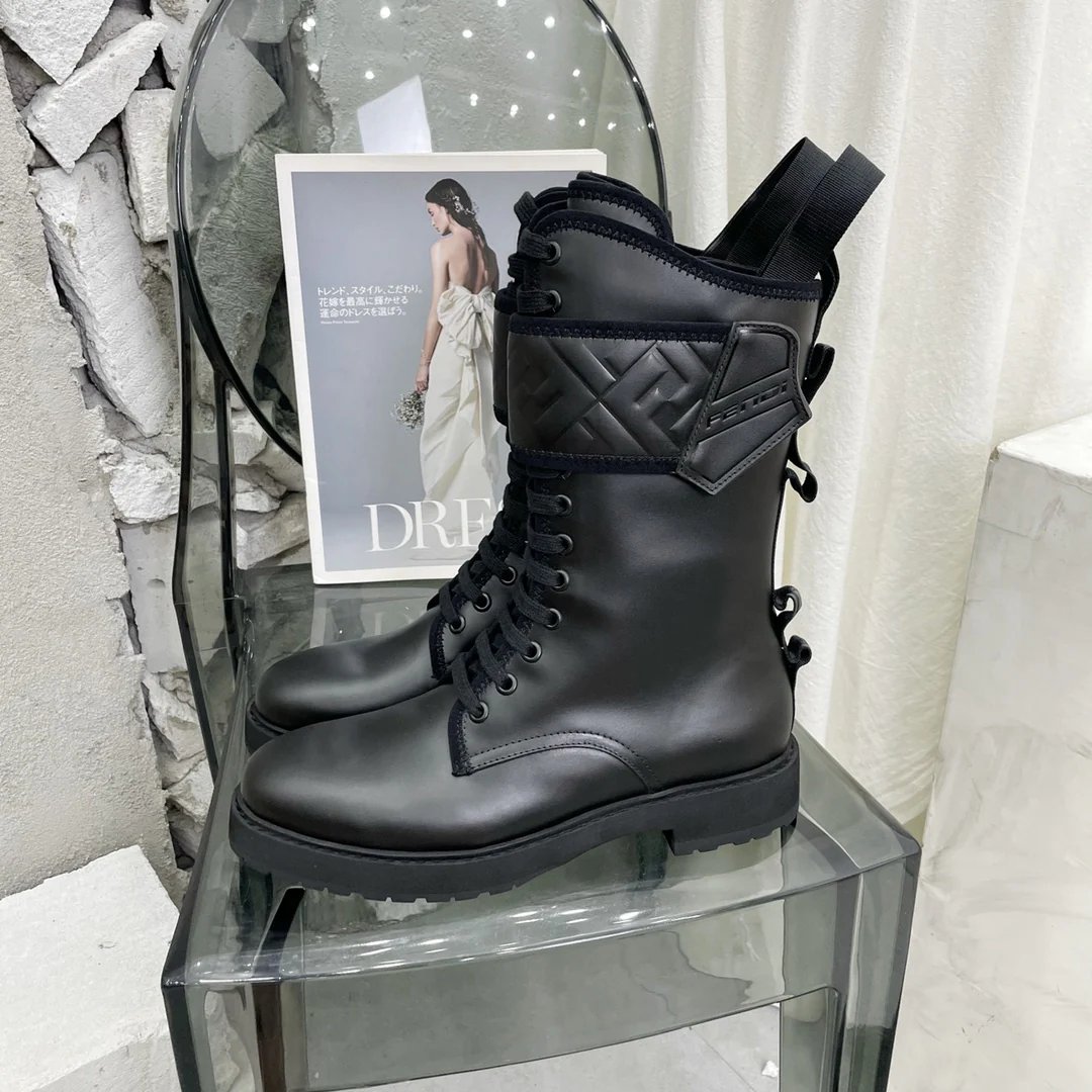 Fendi - Ботинки на шнуровке - Модель с анатомической формой 