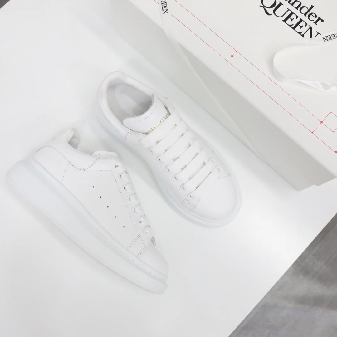 McQueen - Классические белые кроссовки - Полностью белые