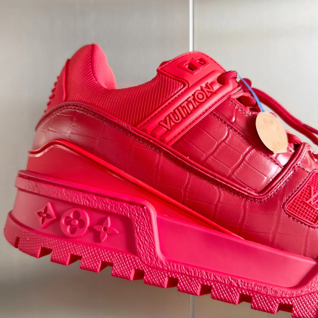 Кроссовки LV Trainer - Повседневная спортивная обувь - Унисекс - Красные