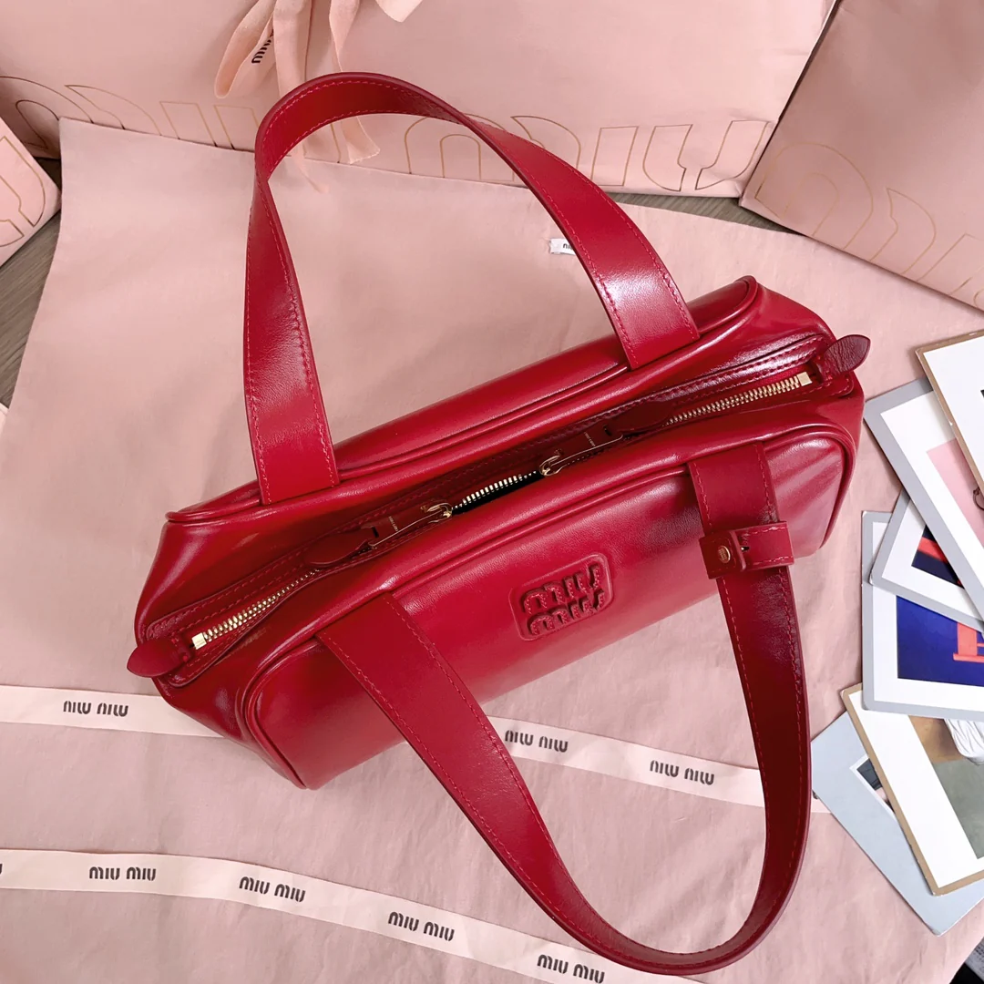 Сумка для боулинга Miu Miu-5bb182, красная.