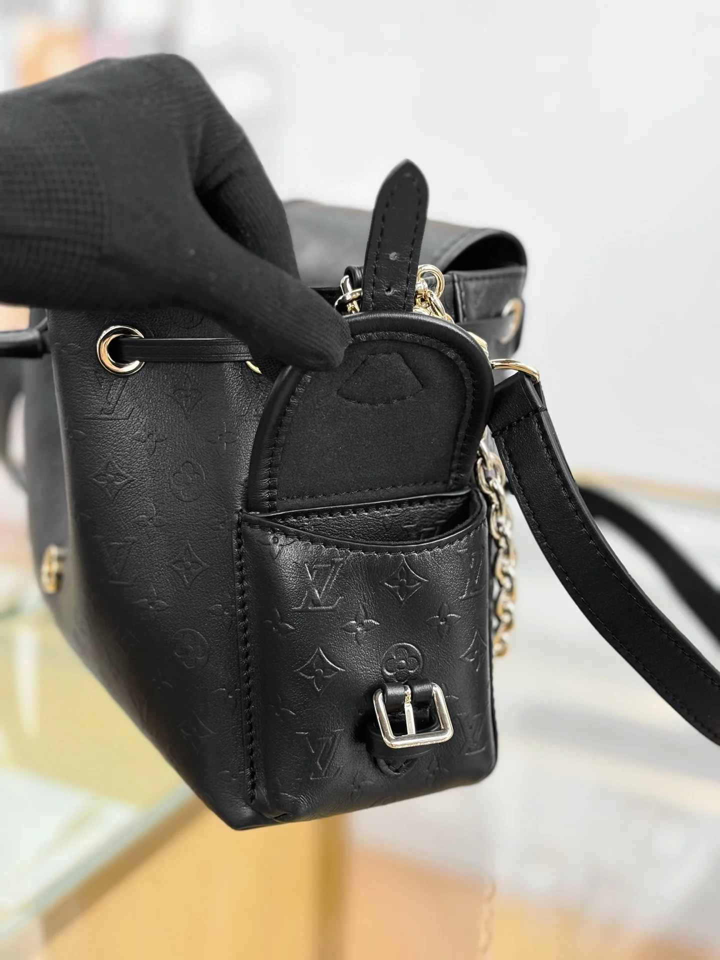 Сумка LV-m25554-odyssee, черная с золотистыми акцентами, 1