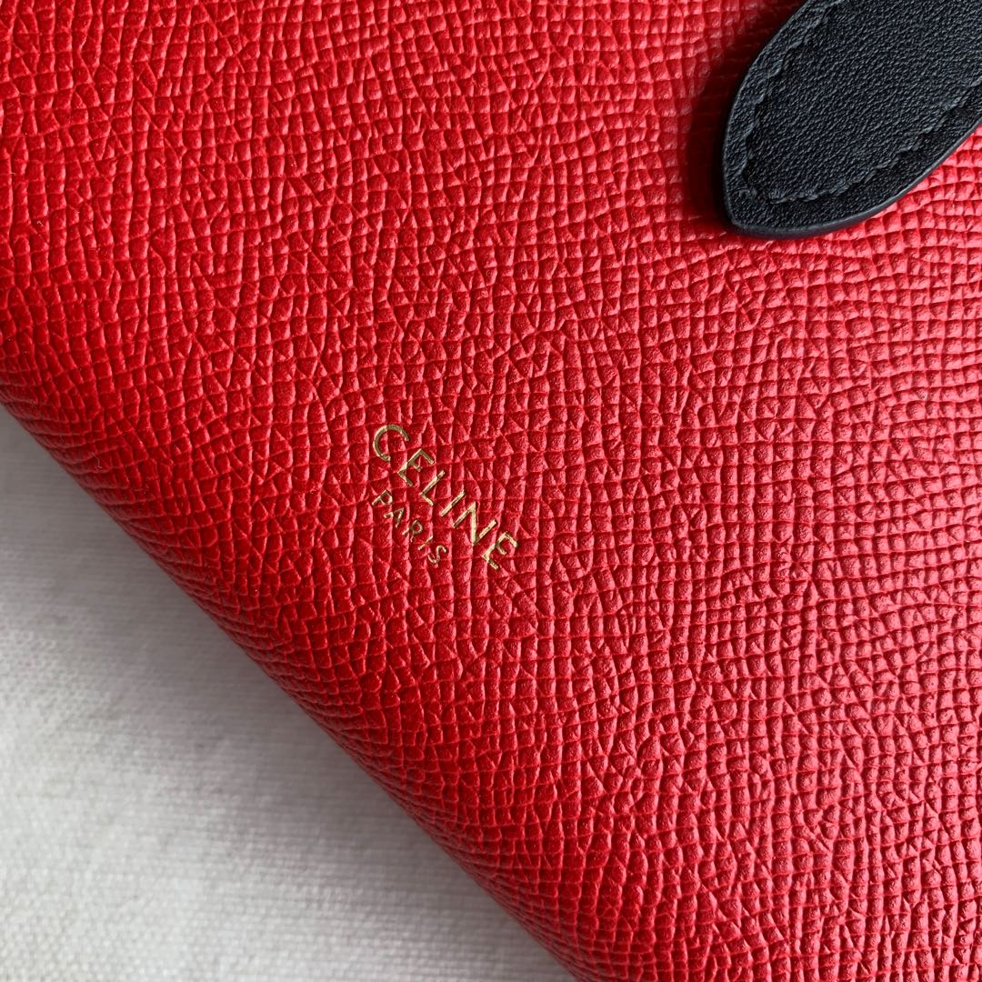 Длинный кошелек Celine - Кошелек с ремешком из крупнозернистой телячьей кожи - 3