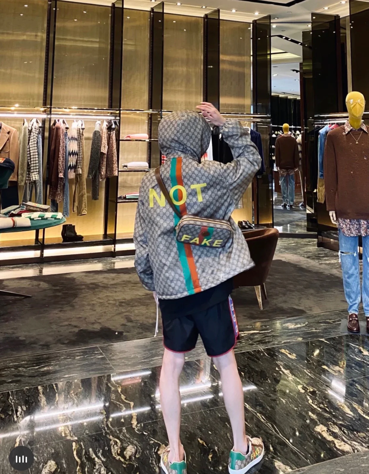 Gucci-FACK NOT系列-腰包