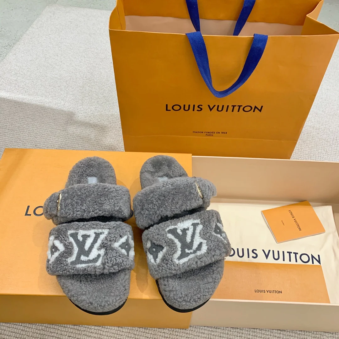 Меховые тапочки LV Paseo Comfort Series 