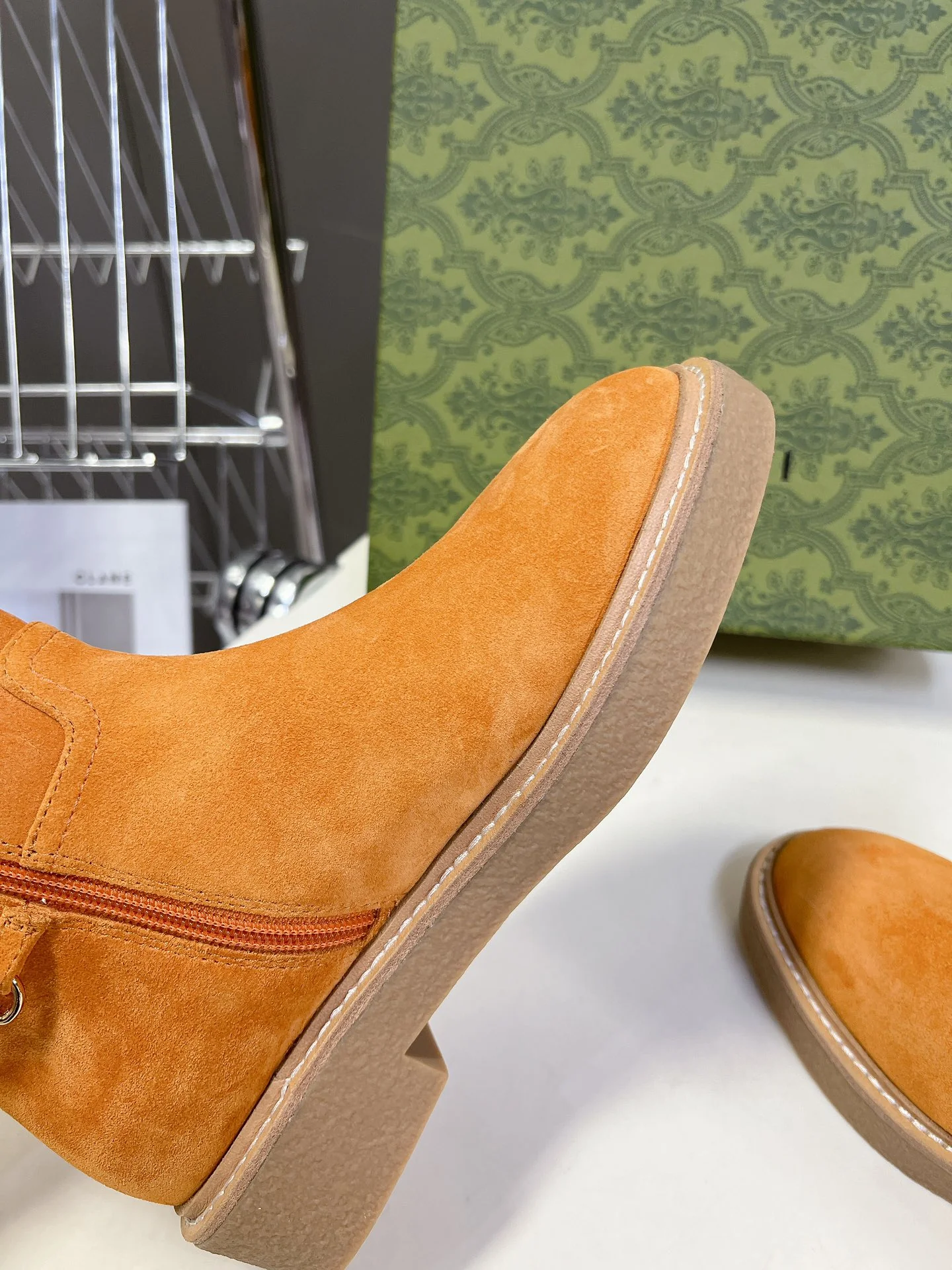 Конные сапоги Gucci 2024 - оранжевые