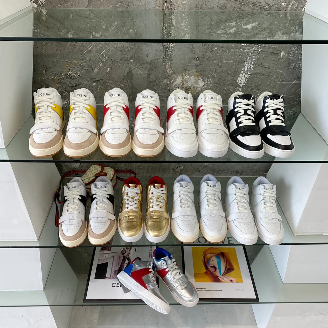 Спортивные повседневные высокие кроссовки Celine — модель унисекс — изображение из коллекции