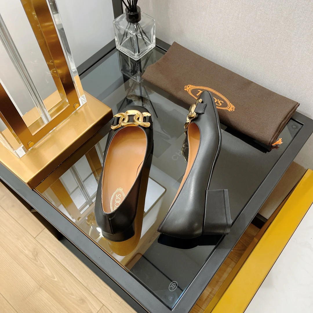 Туфли на низком каблуке Tods Retro - 1