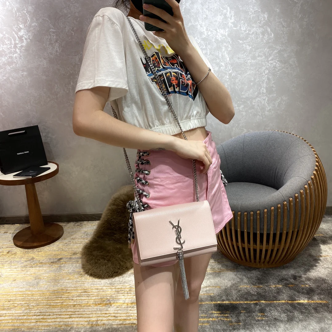 Сумка YSL Kate с цепочкой и кисточкой, 20 см — делюсь своим опытом ношения.