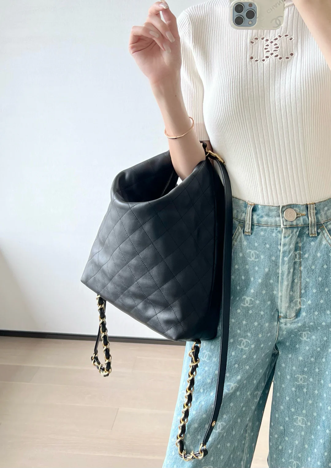 Рюкзак Chanel весна/лето (большой, черный)