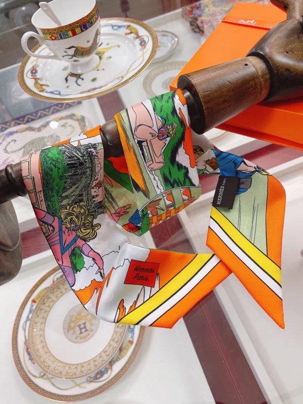 Hermes - Новая коллекция твилли - 5-86 см - 100% шелковый твилл, двусторонний - 3