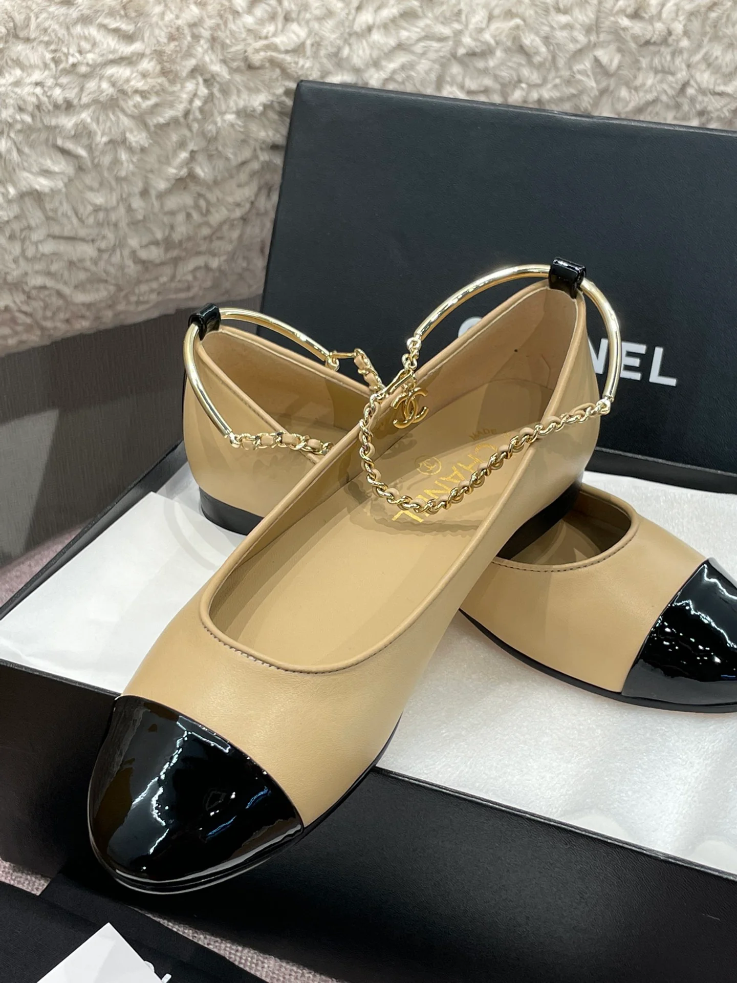 Chanel - Изысканная цепочка - Туфли Мэри Джейн - 3