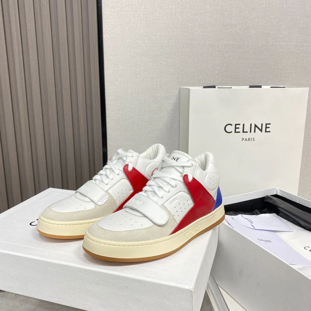 Кроссовки Celine осень 2022, белые, повседневная модель, размеры 35-39-40 (возможен индивидуальный пошив).