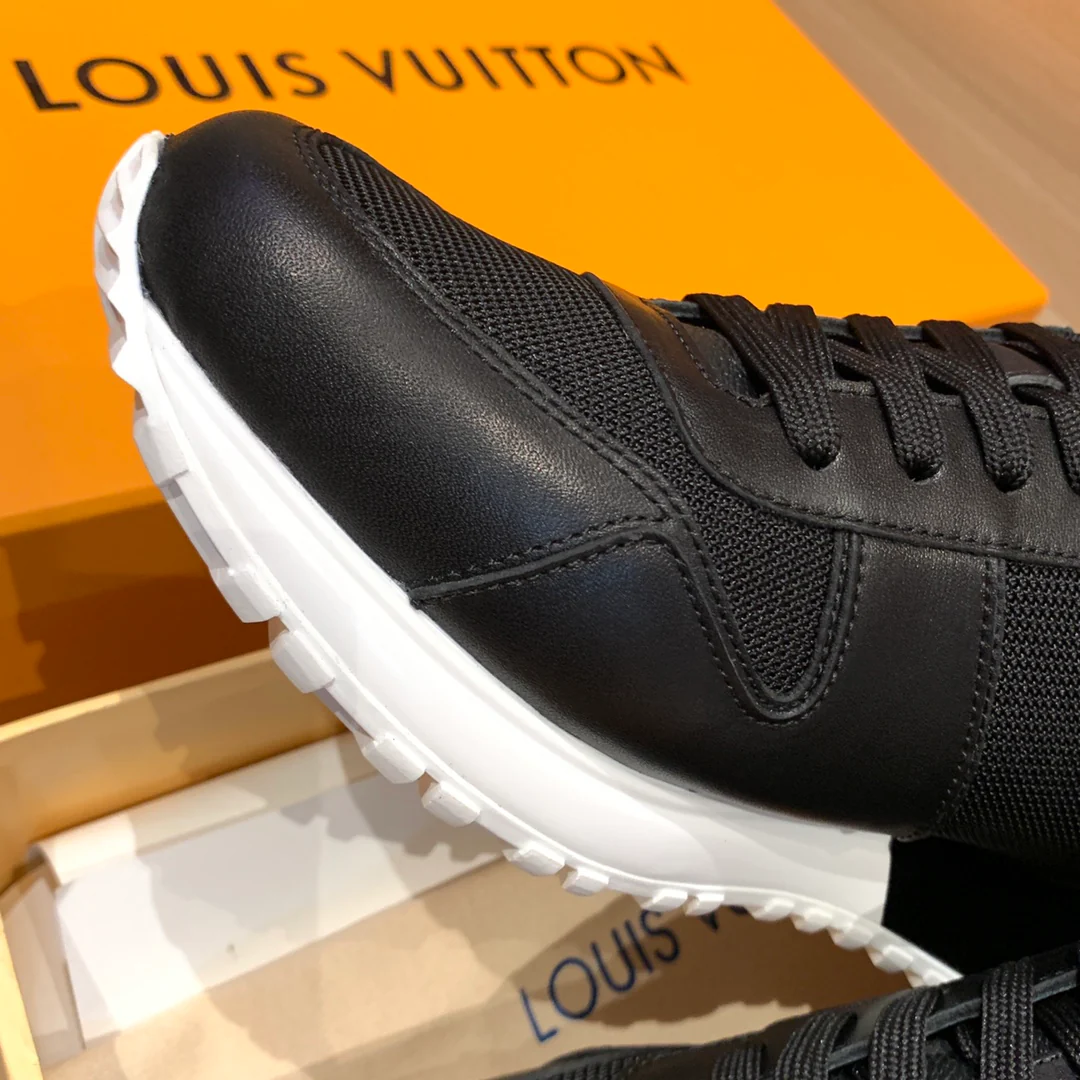 LV - Спортивные повседневные туфли - Черные с монограммой