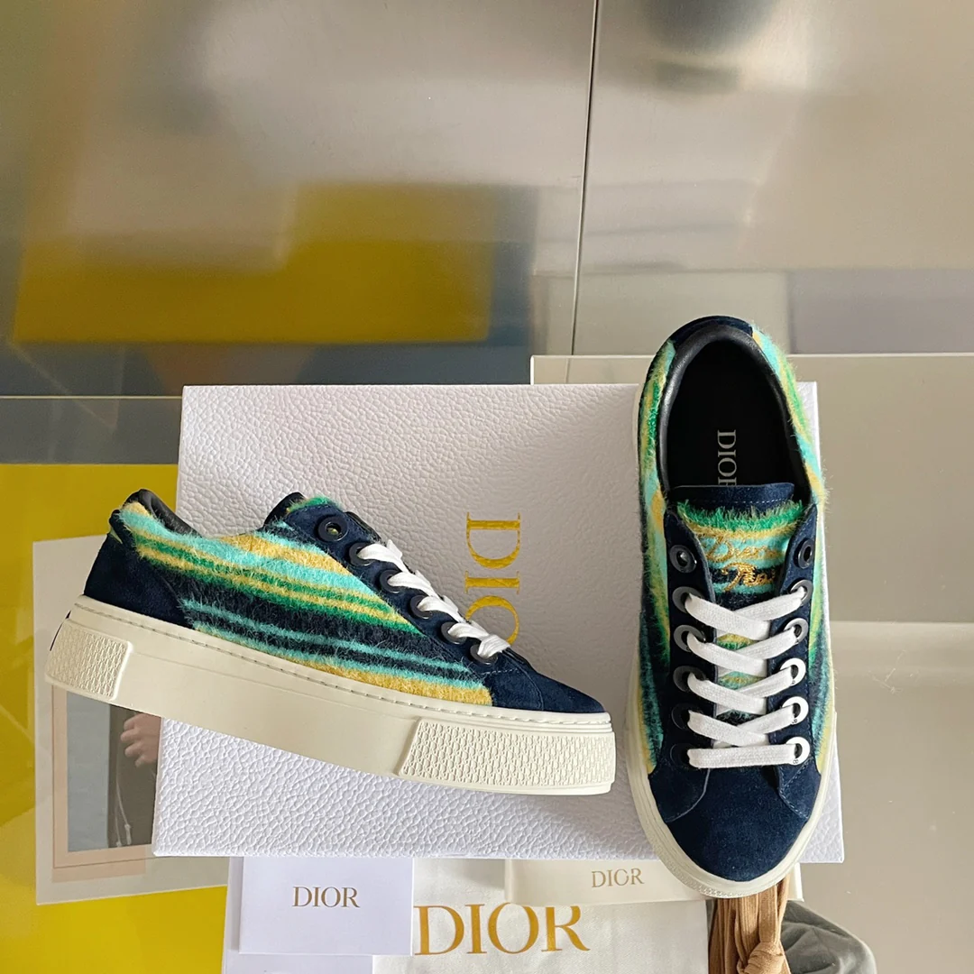 Повседневные кроссовки Dior Rainbow - Коллаборация - Черные