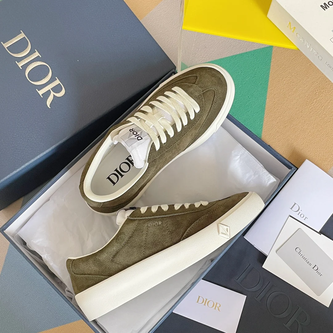 Кроссовки/кеды Dior серии B101 - Парный стиль - Цвет: хаки