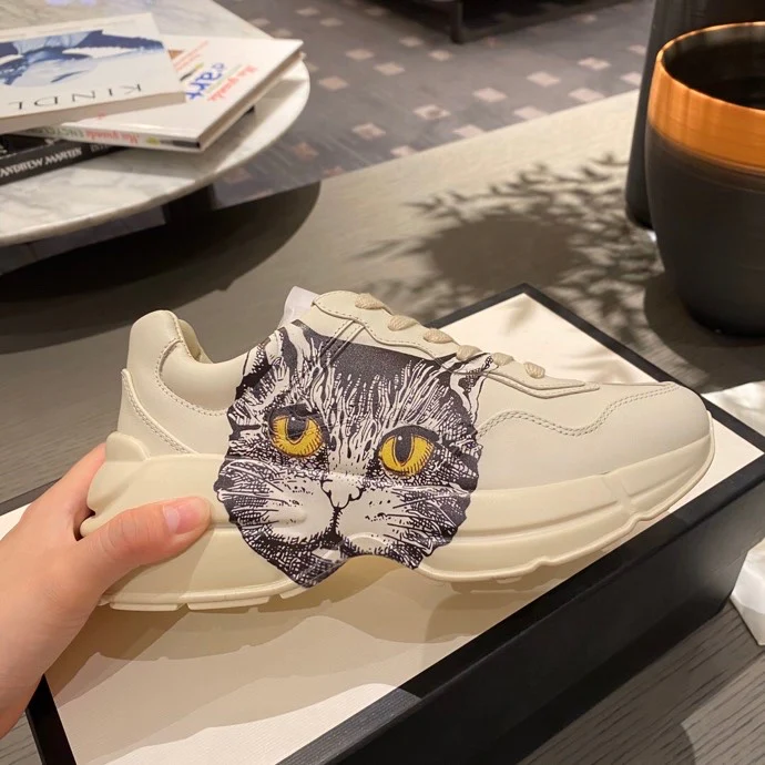 Массивные кроссовки Gucci - унисекс - 2