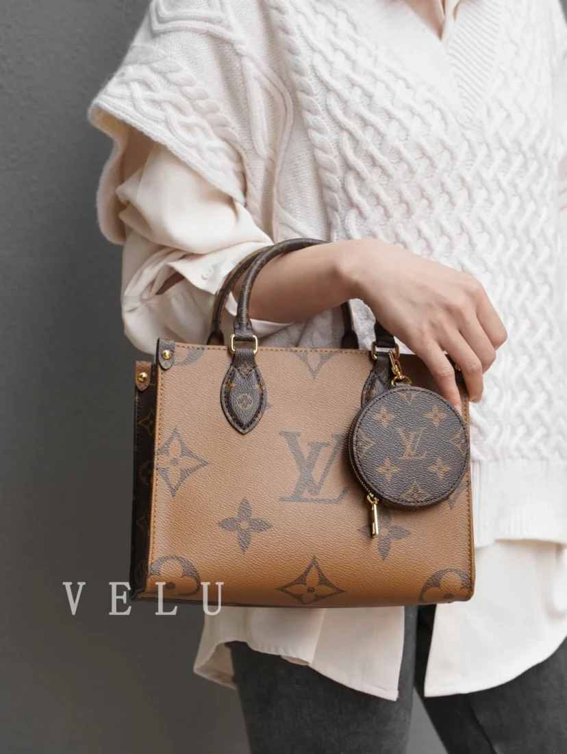 m46373-LV-onthego-pm-Двухцветная сумка/сумка через плечо