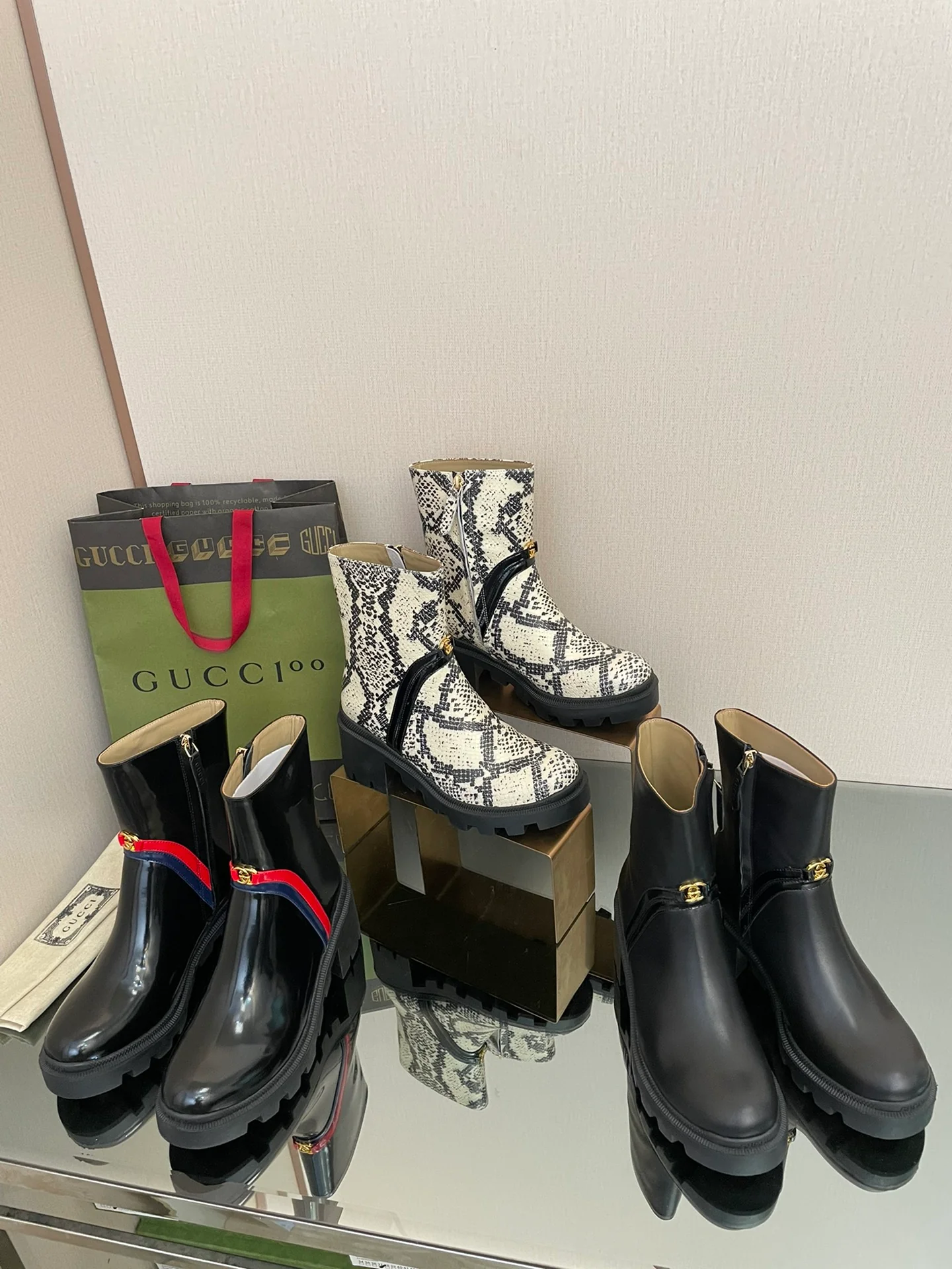 Gucci - Ботильоны на платформе