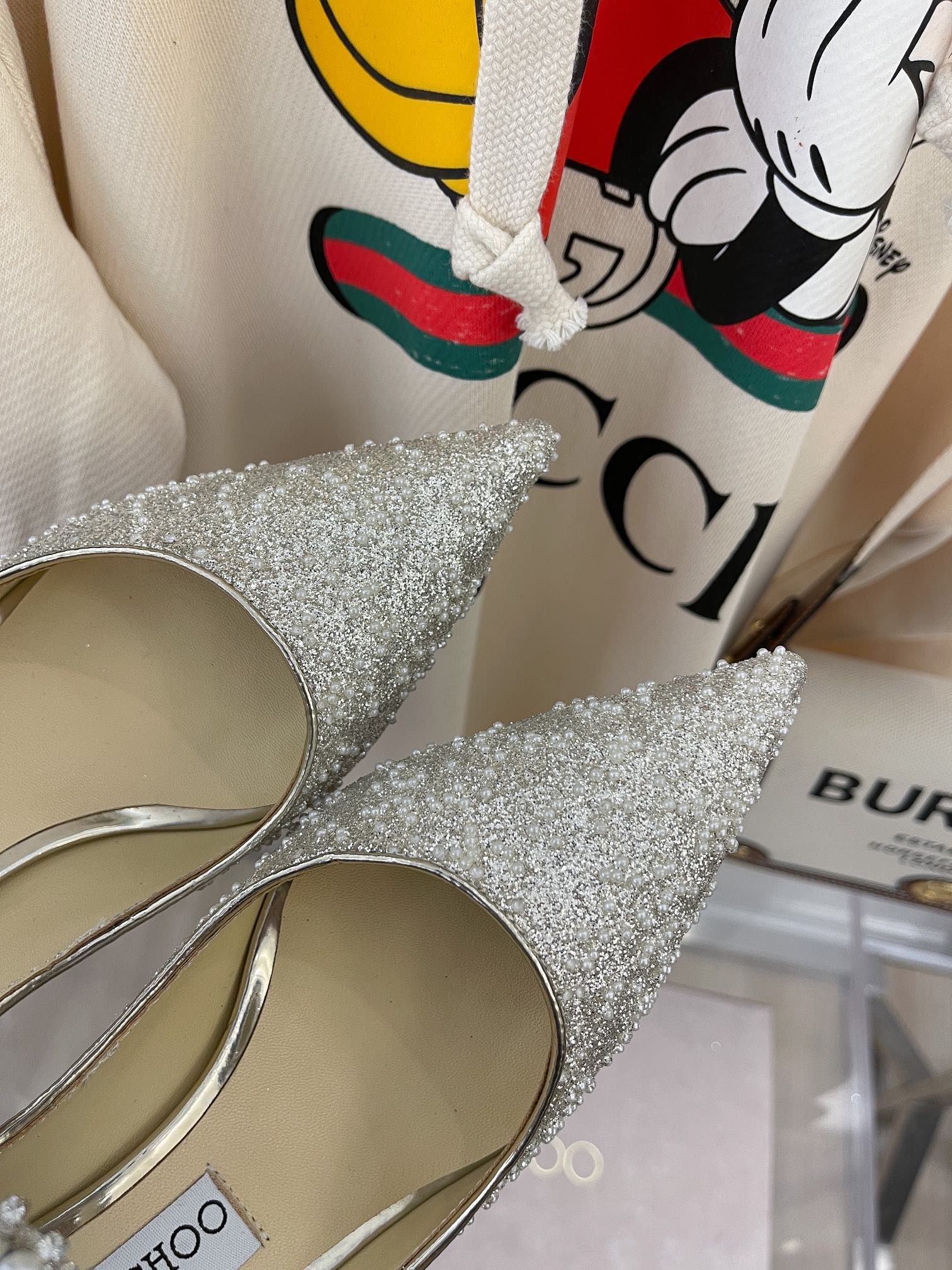 Сандалии на низком каблуке Jimmy Pearl Chain - 2 шт.