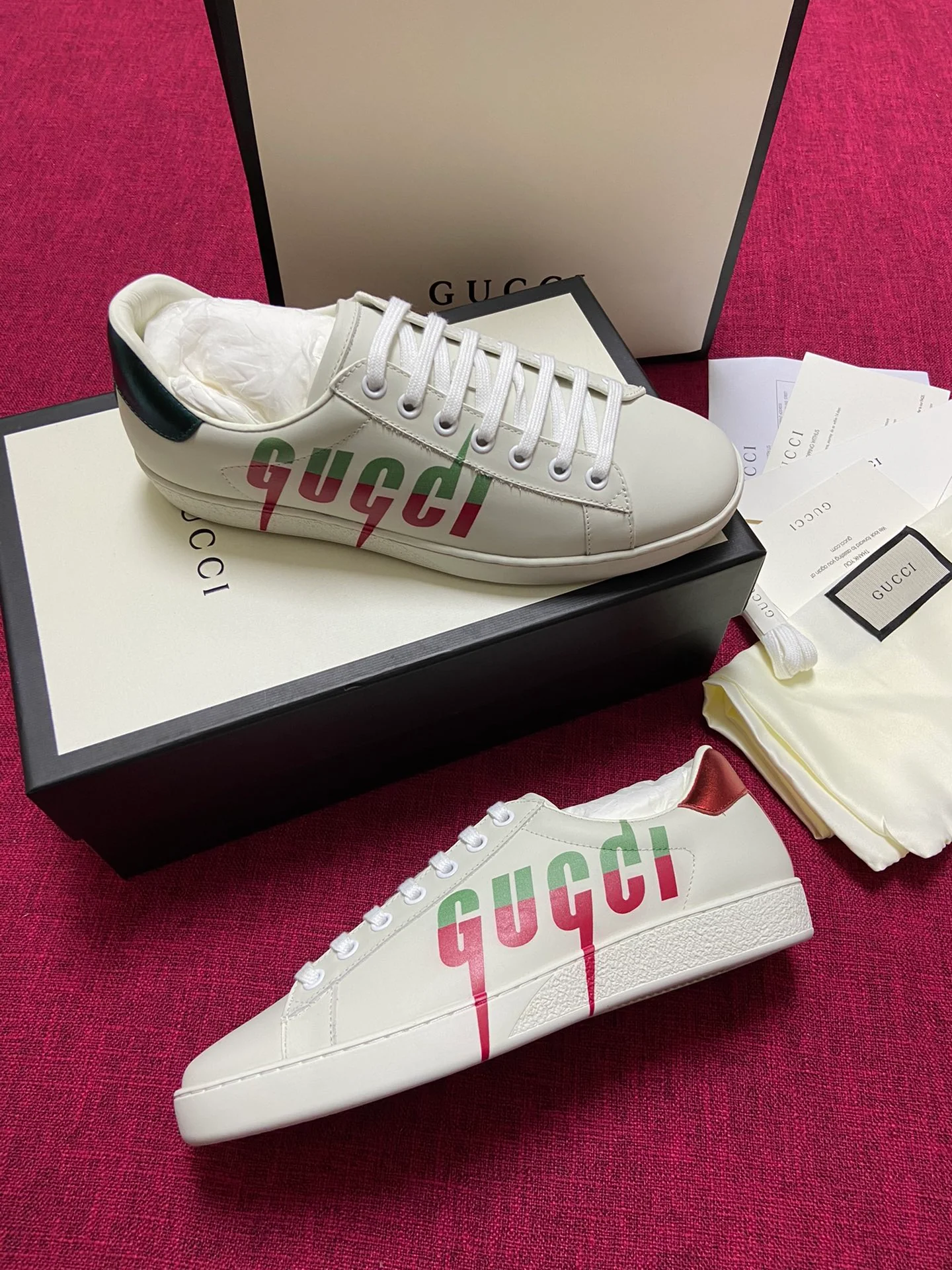 Gucci - Белые кроссовки - Кроссовки - Повседневная обувь - 5