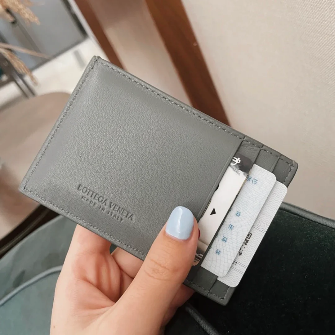 BV-编织大格 扁身卡夹