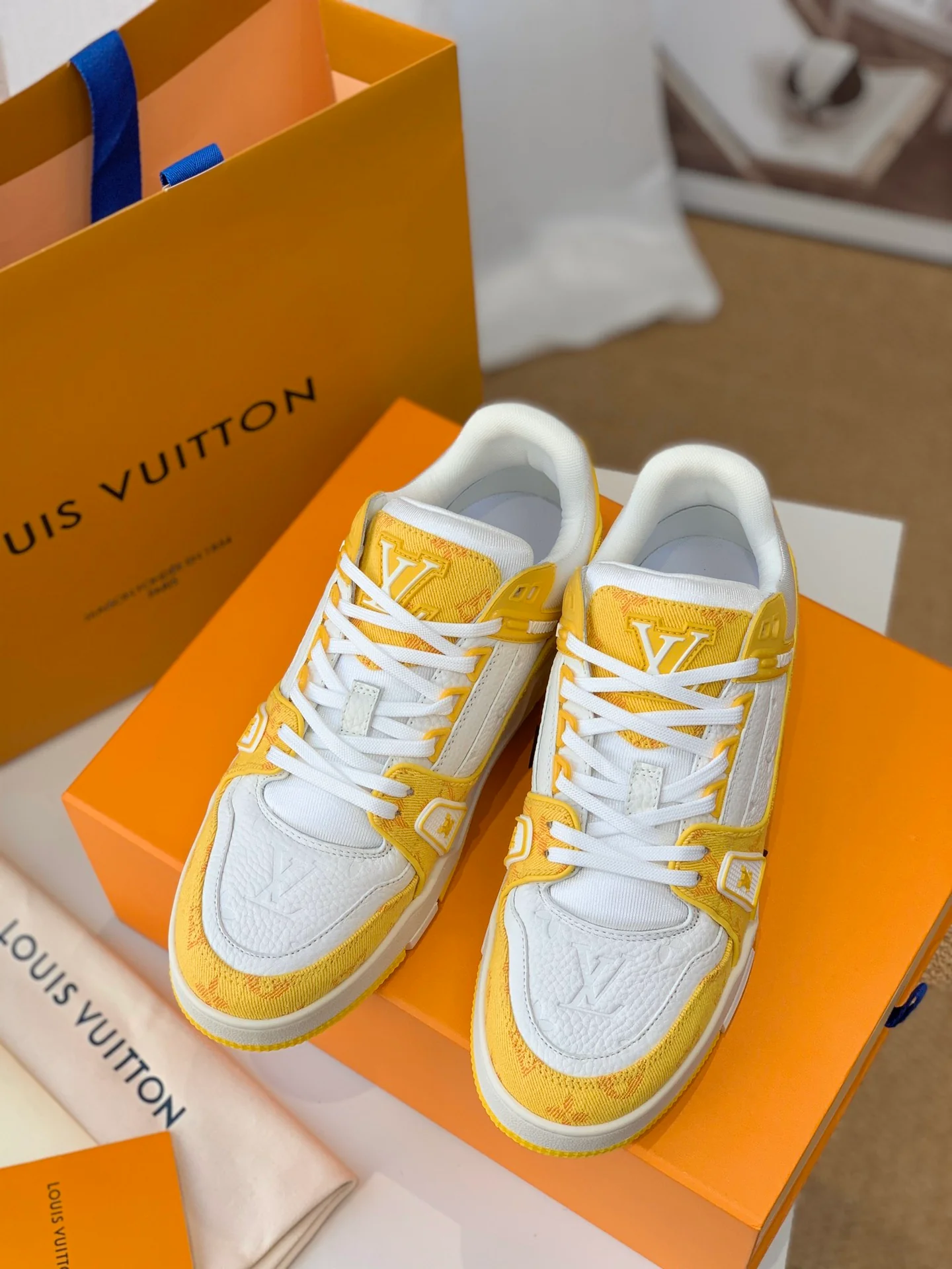 Кроссовки LV Trainer Series - Унисекс - Желтые