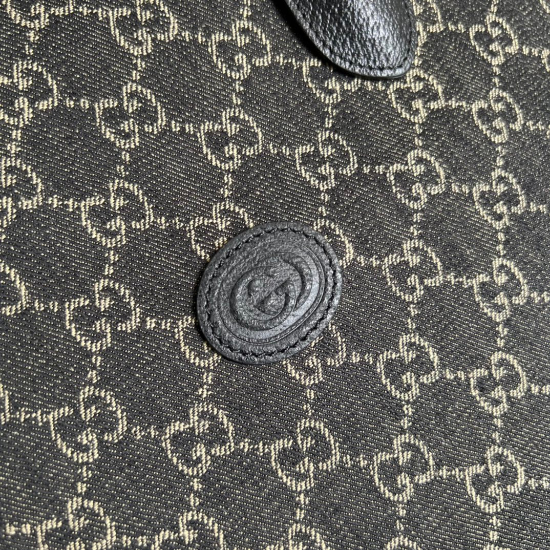 Большая джинсовая сумка-тоут Gucci - 36x38 см - 5x12 см