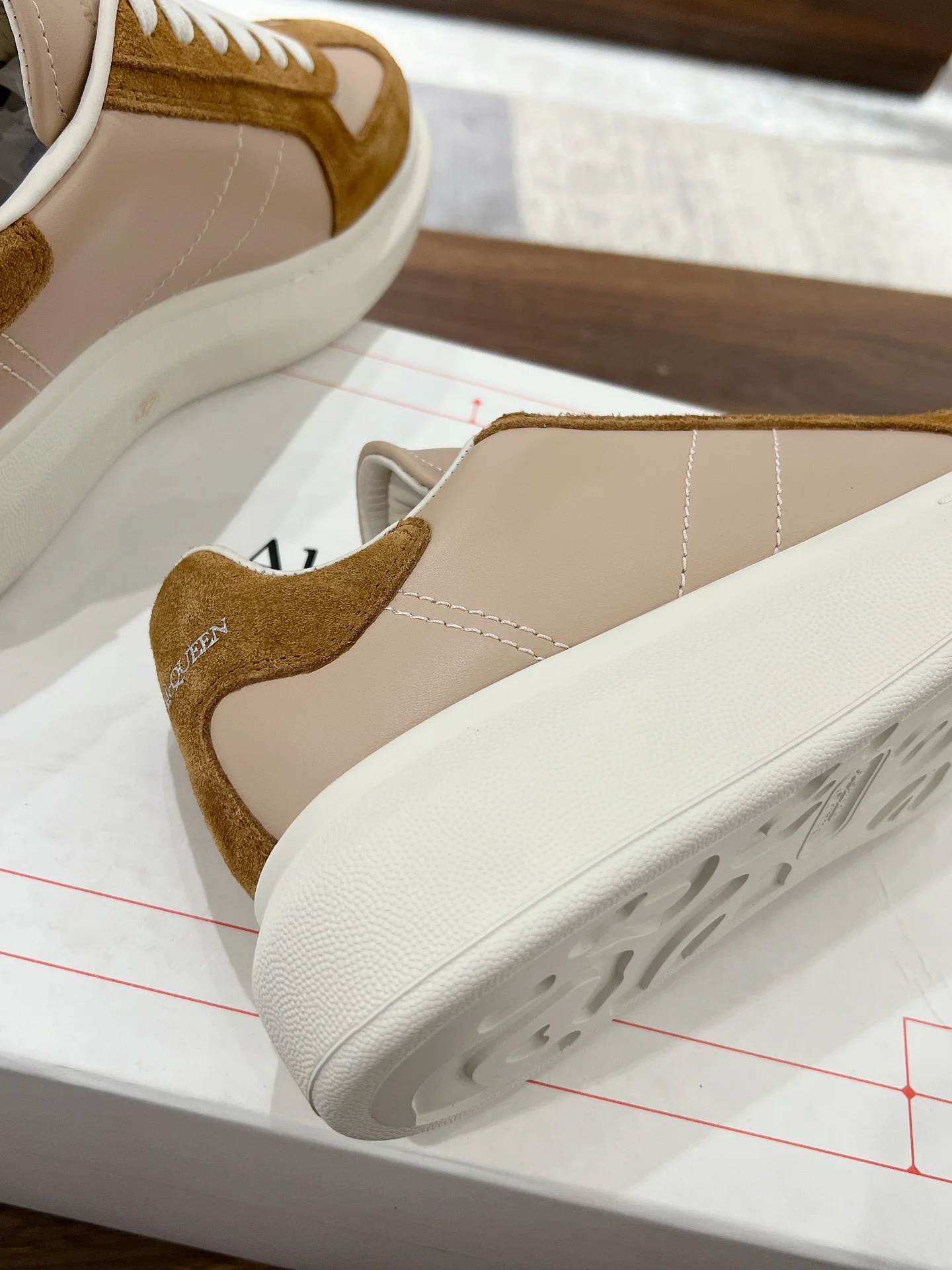 Повседневные туфли McQueen 2024 - Кофейно-коричневый - 1