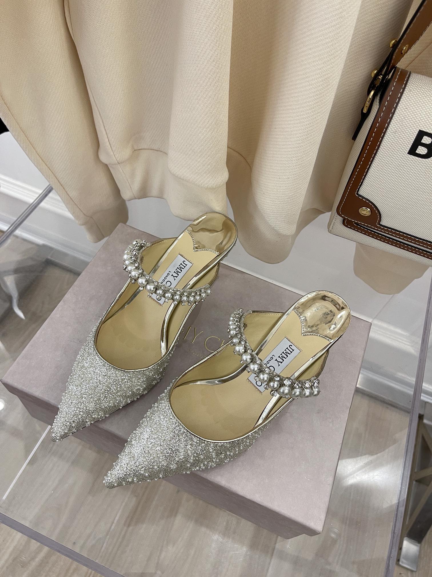 Сандалии на низком каблуке Jimmy Pearl Chain - 2 шт.